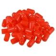 thumbnail image 4 of Uxcell  0.3'' Screw Thread Protectors End Cap Vinyl Red 50pcs, 4 of 6