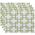 thumbnail image 1 of Simply Daisy 18" x 14" Bamboo 2 Geometric Print Placemats, Set of 4, 1 of 1