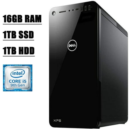 Flagship Dell XPS 8930 Desktop Computer I 9th Gen Intel Hexa-Core i5-9400 I 16GB DDR4 1TB SSD 1TB HDD I 4GB GeForce GTX 1650 HDMI USB-C WiFi Bluetooth 4.2 Win 10
