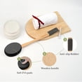 thumbnail image 3 of Bathway Lotion Applicator for Back, Feet, 2 Replacement Pads with 18" Curved Handle, Back Sunscreen Applicator for Kids, Elderly, Women, Apply Cream Medicine Moisturizer Tanner, Black, 3 of 8