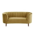 thumbnail image 6 of LV00164 - Loveseat , Olive Yellow Velvet - Millephri, 6 of 6