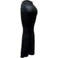 thumbnail image 4 of H&Y Women's 70s Trendy Sexy Rhinestone Studded Flare Fitted High Waist Bell Bottom Denim Jeans, 4 of 5