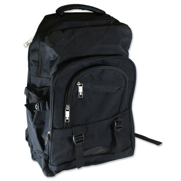 Hawk HAWK Black Canvas Travel & Outdoor Backpack AP703 Walmart