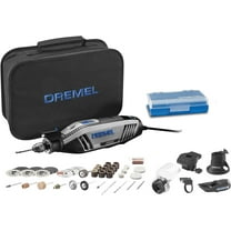 Dremel 4300-5/40 Corded Variable Speed Rotary Tool with 5 Attachments, 40 Accessories & Dremel Soft Case, 1.8A/120Volts