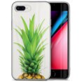 thumbnail image 1 of Case Yard iPhone-8-Plus Case Clear Soft & Flexible TPU Ultra Low Profile Slim Fit Thin Shockproof Transparent Bumper Protective Cover Drop Protective Cell Phone Cases (Pineapple Head), 1 of 8