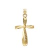14K Gold Cross Necklace Pendant