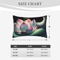 thumbnail image 3 of Fotbe Snake Holding A Lotus Pillow Cases - Envelope Closure - Luxury, Extra Soft, Cooling Pillow Covers - Wrinkle, Fade, Stain Resistant-16"x24", 3 of 8