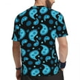 thumbnail image 3 of T Shirt For Men Blue Paisley T-Shirt Man Vintage Floral Print Awesome Gym T-Shirts Breathable Summer, 3 of 7