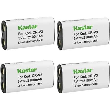 Kastar CR-V3 Battery 4-Pack Replacement for Sanyo Xacti DSC-AZ1 Xacti DSC-R1 Xacti DSC-S1 Xacti DSC-S3 Xacti DSC-S4 Xacti DSC-S5 Xacti DSC-SX150 Xacti DSC-SX1Z Xacti DSC-SX550 Camera