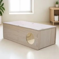 BESTOYARD Hamster Homes and Habitats Guinea Pig Hideout House Beige Indoor Set