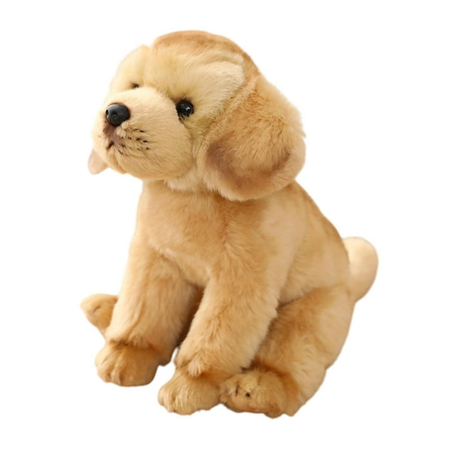 Peluche de perro, juguete de peluche, figuras de animales, cojín creativo para abrazar, perro de simulación suave Labrador