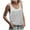 #030 White, variant on Felirenzacia Women's Solid Color Sparkling Sequin Tank Top, Wide Strap Round Neck Sleeveless Loose Tube Top, Hot Pink,S
