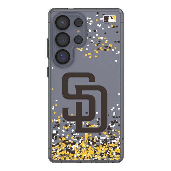 San Diego Padres Galaxy S8 Confetti Design Clear Case
