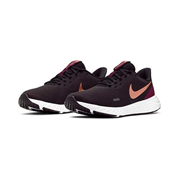 Nike Women's Revolution 5 Running Shoe, Black/Metallic Copper-Night Maroon, 6.5 Regular US