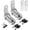 Chrome -2 Pack, variant on General 2 Pack RV Cabinet Locks Keyed Alike - 7/8' Storage RV Locks with Keys for Storage Door & Tool Box Protection