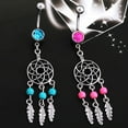 thumbnail image 3 of Belly Button Ring Glitter Anti-Corrosion Solid Eye-catching Belly Button Ring for Women, 3 of 7
