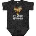 thumbnail image 3 of Inktastic 1st Hanukkah Menorah Childs Boys or Girls Baby Bodysuit, 3 of 5