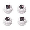 Scorpion Security Products 4 - Pack Dummy Dome Security Cameras (White)