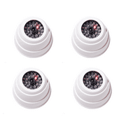 Scorpion Security Products 4 - Pack Dummy Dome Security Cameras (White)