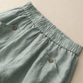 thumbnail image 5 of Mgmyaa Women's Plus Size Solid Casual Bermuda Shorts Elastic Waistband with Pockets and Relaxed Fit for Everyday Comfort and Mobility, 5 of 9