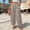 A1_Khaki, variant on Women's Cotton Linen Palazzo Barrel Pants High Waist Linen Lantern Pants High Waisted Balloon Pants Summer Casual Loose Beach Boho Wide Leg Baggy Cropped Trousers with Pockets White M