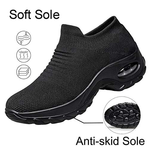 Womens Running Breathable Walking Shoes Women Sneaker Walking Shoes Sock Sneakers Slip on Mesh Platform Air Cushion Comfortable Tennis Shoes Womens Running Breathable Walking Shoes Women Sneaker Walking Shoes Sock Sneakers Slip on Mesh Platform Air Cushion Comfortable Tennis Shoes