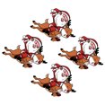 thumbnail image 1 of sweethay 4 pack/lote pegatina de dibujos animados de renos de Navidad pegatina de coche para ventana de cristal del cuerpo del vehículo Automoción decorativa y accesorios, 1 of 6
