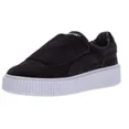 thumbnail image 1 of PUMA Women's Basket Strap Velvet Rope Platform Sneaker, Black, 1 of 9