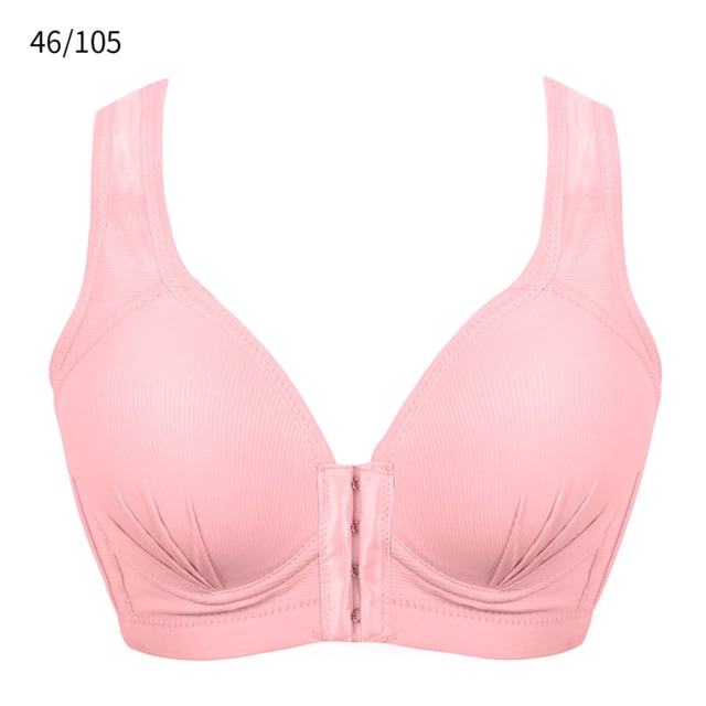 Sujetador inalámbrico transpirable con hebilla frontal, correa ancha, ropa interior fina para mujer niña, rosa claro, 46/105 tholdsy AP001203-18
