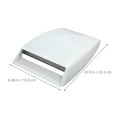 thumbnail image 2 of BESTYASH Suv Bonnet Scoop 1Pcs Universal Car Hood Scoop White Abs Material Racing Style Air Flow Intake Cover, 2 of 7