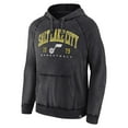 thumbnail image 2 of Men's Fanatics Heather Charcoal Utah Jazz Foul Trouble Snow Wash Raglan Pullover Hoodie, 2 of 3