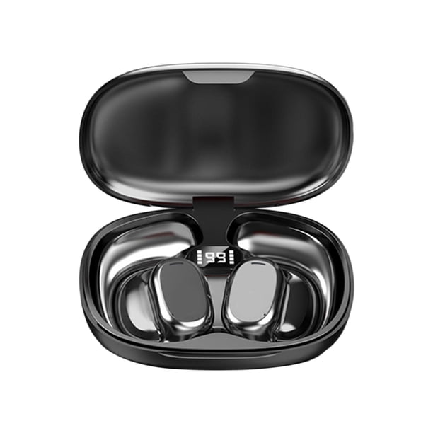 Auriculares inalámbricos con cancelación de ruido y llamadas nítidas. Auriculares deportivos inalámbricos. Negro