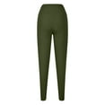 thumbnail image 6 of Admvng Womens Leggings Solid Plus with Pocket Elastic High Waist Leggings, Size XL-5XL, 6 of 6