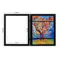 thumbnail image 2 of eletecpro 1 Pack 10x12.5 Black Front Opening Changeable Kids Art Frame with HD Glass and 2 Different Mats, Storage Kids Artwork Frame Holds 150 Sheet of A4 Paper, 2 of 7