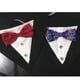 thumbnail image 2 of Collar con lazo para mascotas, bufanda triangular para fiestas, adorable y creativo babero para cachorros (lazo rojo), 2 of 8