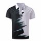 thumbnail image 4 of Mens Camisas de Manga Corta Rayas Zip-Up Solapa Deportes Top, Casual Camisa de Manga Corta para Hombres, 4 of 8