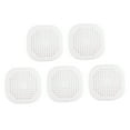 thumbnail image 4 of Masteelf  5 Pcs Hair Filter Mesh Sink Strainer Bathroom Drain Catcher White, 4 of 8