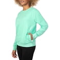 thumbnail image 2 of Fila Womens French Terry Long Sleeve Crewneck Sweatshirt Yucca Medium, 2 of 4