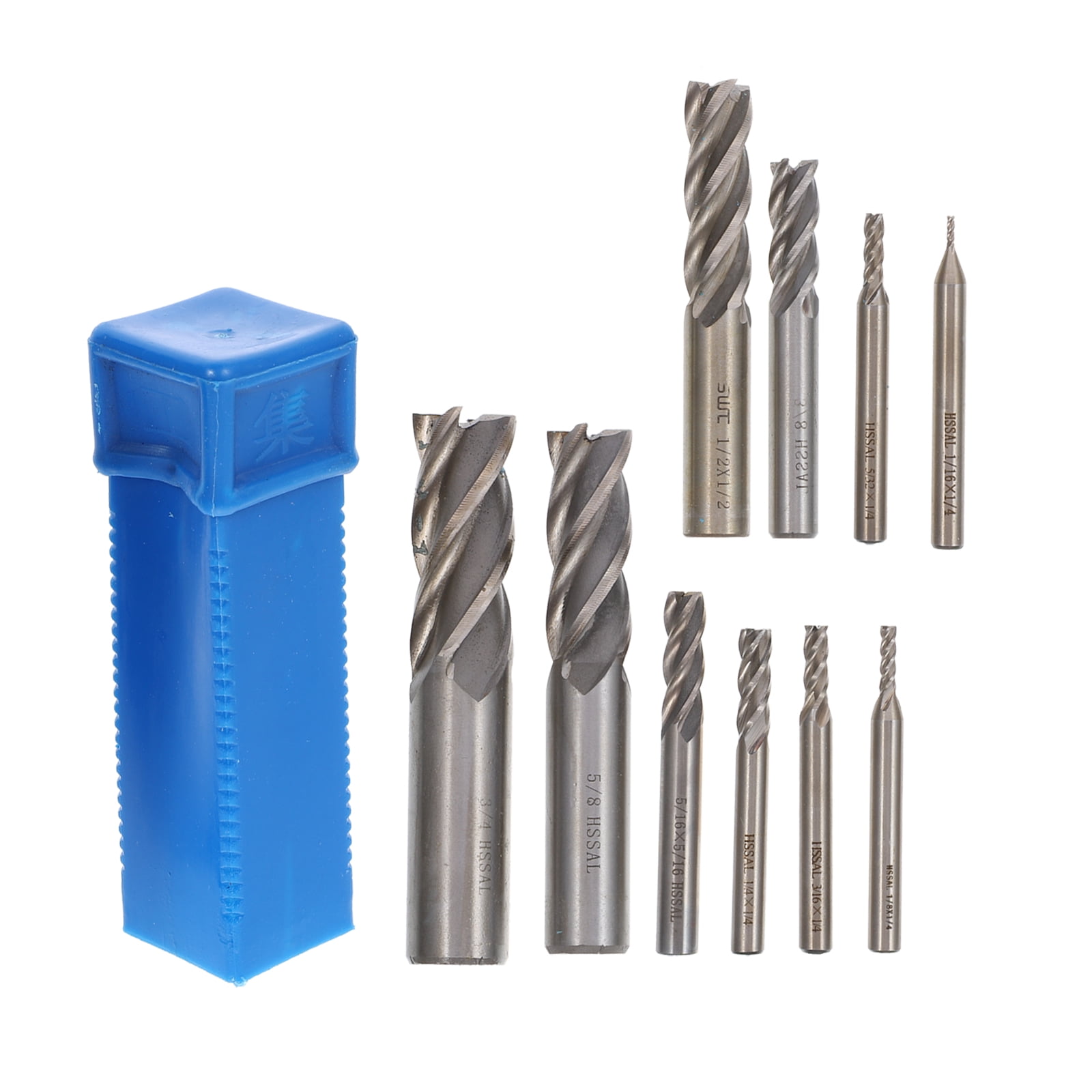 Voiceine 9pcs Milling Bit Engraving Milling Tool Milling Cutter Tool Carbide Drill Bits