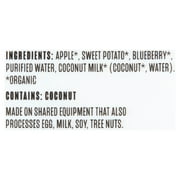 Once Upon a Farm Organic Refrigerated Baby Food Fruit & Veggie Blend Apple, Sweet Potato, Blueberry & Coconut Milk, 3.2oz Pouch