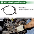 thumbnail image 2 of Unique Bargains ABS Wheel Speed Sensor ABS Sensor Anti-lock Braking System Sensor No.34526752159 for Bmw E65 745i 2002-2005 Front Left Front Right, 2 of 7
