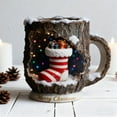 thumbnail image 6 of cpengpj Christmas Magic Ceramic Crackle Mug with Unique Crackled Finish, Microwave and Dishwasher Safe, 16oz Large Capacity Holiday Coffee Cup for Cocoa, Tea, Festive Gift for Family and Friends, 6 of 8