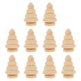 thumbnail image 1 of 10 Uds. Árbol de madera sin terminar Grafiti de manualidades juguetes de marionetas juguetes de árbol de Navidad de madera, 1 of 8