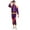 Purple, variant on YONGHS Kids 70s 80s Hippie Disco Outfits Hip Hop Windbreaker Jacket Sport Tracksuit Retro Shell Suit Pink XS