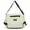 White with black, variant on College Student Book Bag Harajuku Messenger Bag Japanese Style Shoulder Bag Large Capacity Crossbody Bag for Unisex