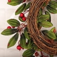 thumbnail image 3 of Corona de cono de pino artificial, corona de Navidad, guirnalda de corona artificial, adornos de pared de Navidad, corona de Navidad artificial, favores de decoración de fiesta, 3 of 9