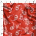thumbnail image 2 of Soimoi Pure Silk Red Fabric By the Yard - 42 Inch Wide - Paisley Pattern Fabric - Botanical and Elegant Designs for Various Uses Printed Fabric, 2 of 6