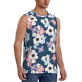 thumbnail image 2 of Kdxio Flowers for Men's Muscle T-shirt,Sleeveless for Workout Running Athletic Gym Lounge Casual, 2 of 7