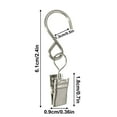thumbnail image 3 of JoyMoreHome Stainless Steel S Hooks Curtain Clips, Hanging Party Lights Clips Hangers Gutter Photo, Art Craft Display, 3 of 5