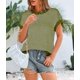 thumbnail image 5 of Chaleco tipo suéter PRETTYGARDEN para mujer, primavera y verano, a rayas, verde, 5 of 9